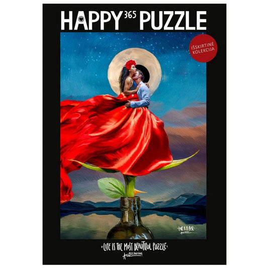Happy365 Dėlionė Dėlionė „Love Is Rose“ 1000 detalių